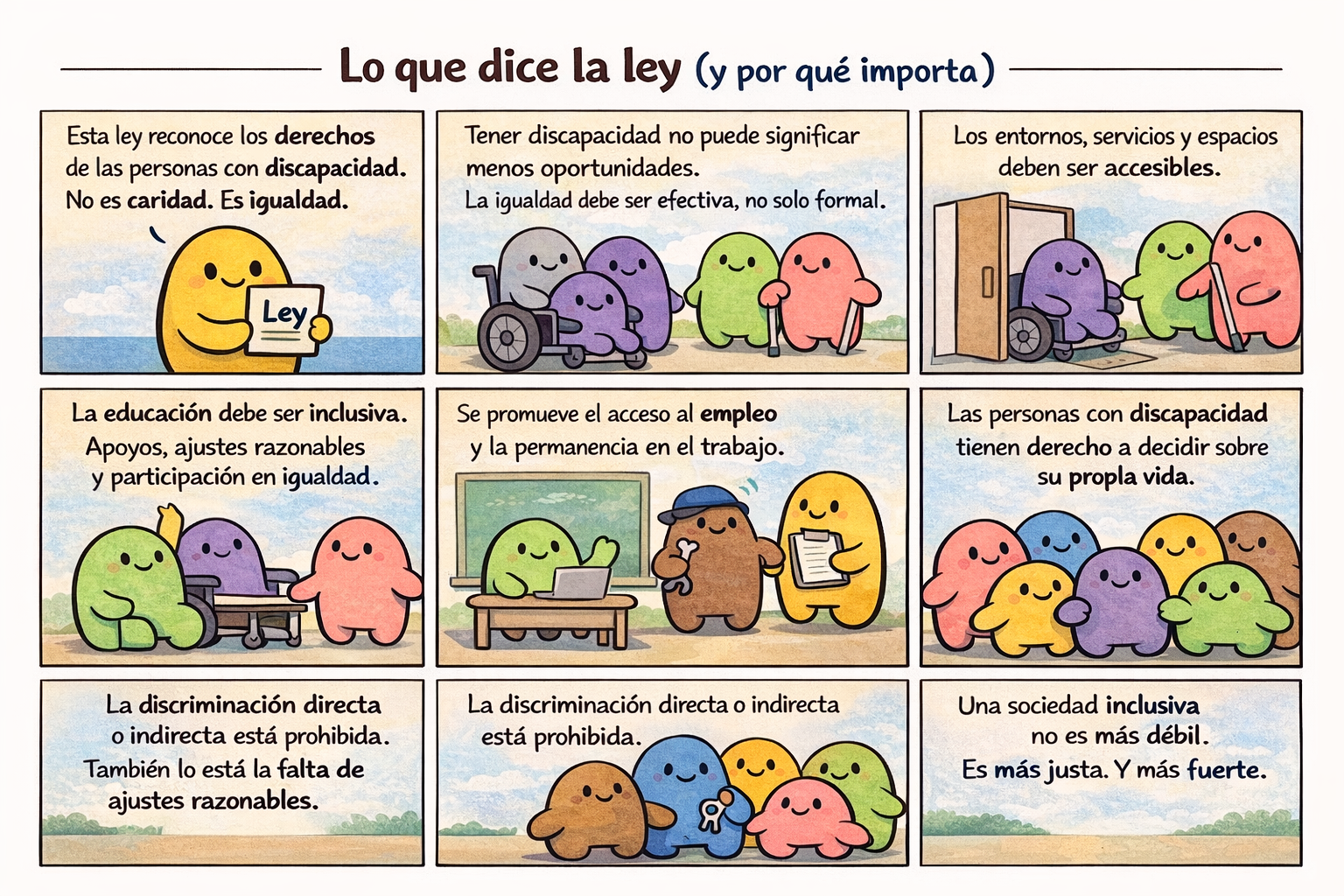 Imagen sobre inclusión social y derechos de las personas con discapacidad